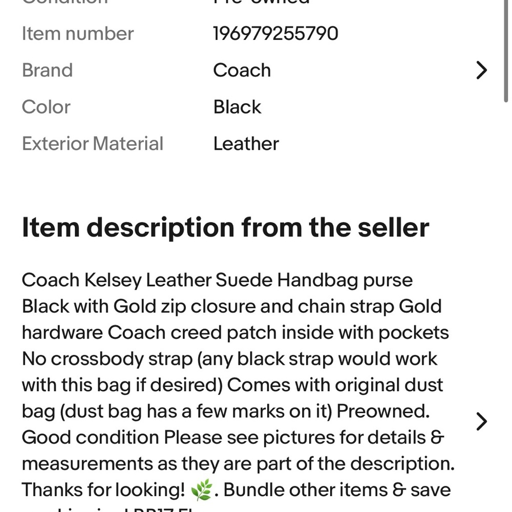 Coach Black Leather and Suede Shoulder Bag with Gold Hardware - Picture 16 of 16